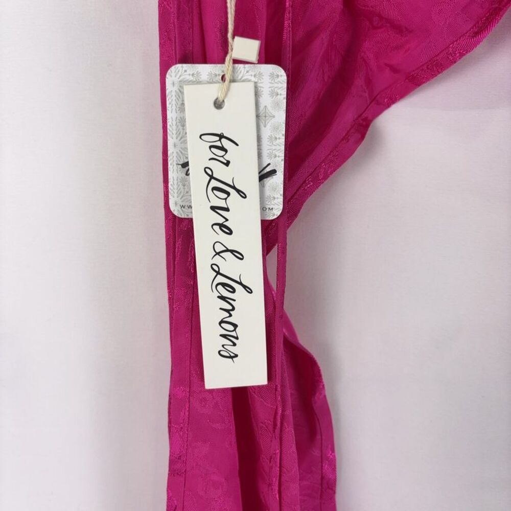 For Love & Lemons Hot Pink Lace Skirt Set - Picture 3 of 4